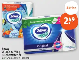 tegut Zewa Wisch & Weg Küchentücher Angebot