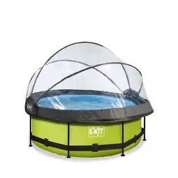 Netto Marken-Discount EXIT Lime Pool ø244x76cm mit Abdeckung und Filterpumpe - grün Angebot