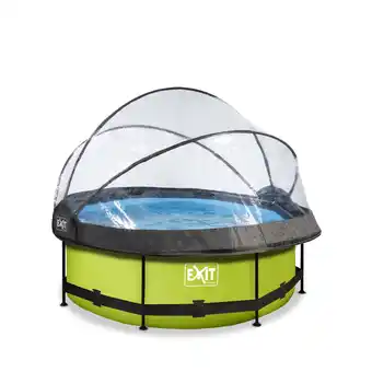 Netto Marken-Discount EXIT Lime Pool ø244x76cm mit Abdeckung und Filterpumpe - grün Angebot