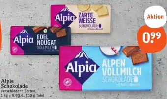 tegut Alpia Schokolade Angebot
