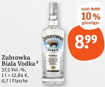tegut Zubrowka Biala Vodka Angebot