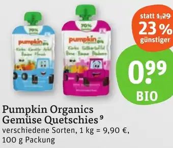 tegut Pumpkin Organics Gemüse Quetschies Angebot