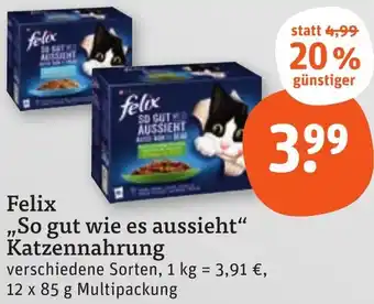 tegut Felix ,,So gut wie es aussieht" Katzennahrung Angebot