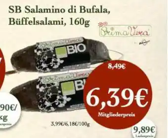 LPG Biomarkt Primavera Sb Salamino Di Bufala, Büffelsalami Angebot