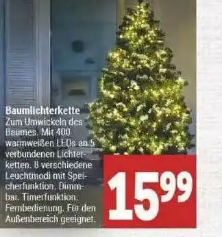 Marktkauf Baumlichterkette Angebot