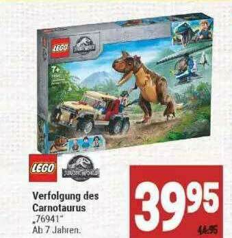 Lego Jurassic World Verfolgung Des Carnotaurus Angebot bei Marktkauf
