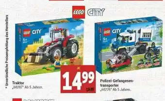 Marktkauf Lego City Traktor Oder Polizei-gefangenentransporter Angebot