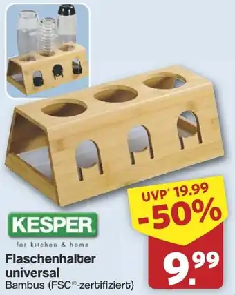 Famila Nord West KESPER Flaschenhalter universal Angebot
