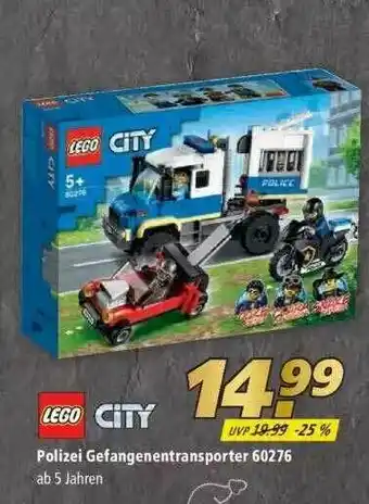 Marktkauf Lego City Polizei Gefangenentransporter 60276 Angebot