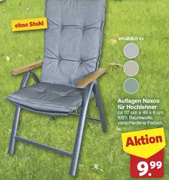 Famila Nord West Auflagen Naxos für Hochlehner Angebot