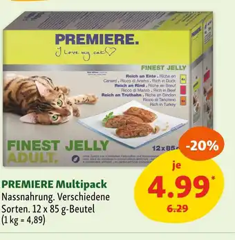 Fressnapf Premiere multipack Angebot