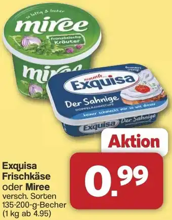 Famila Nord West Exquisa Frischkäse oder Miree Angebot