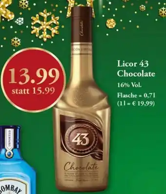 Getränkeland Licor 43 Chocolate 0,7L Angebot