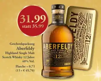 Getränkeland Aberfeldy Highland Single Malt Scotch Whisky 0,7L Angebot