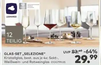 porta Leonardo Glas Set Selezione Angebot