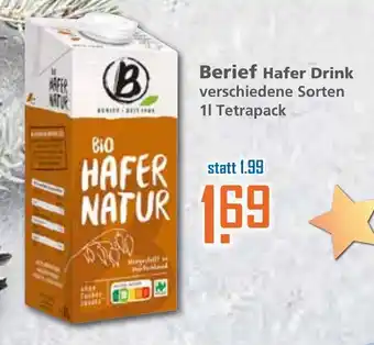 Klaas und Kock Berief Hafer Drink 1L Angebot