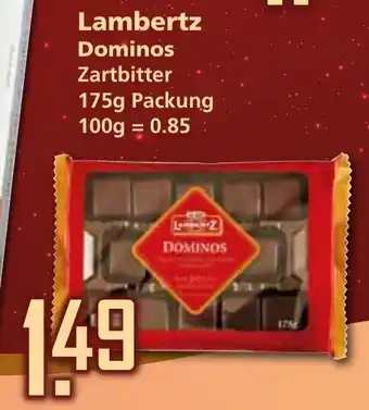 Klaas und Kock Lambertz Dominos Zartbitter 175g Angebot