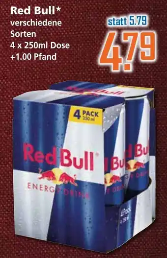 Klaas und Kock Red Bull 4x250ml Angebot