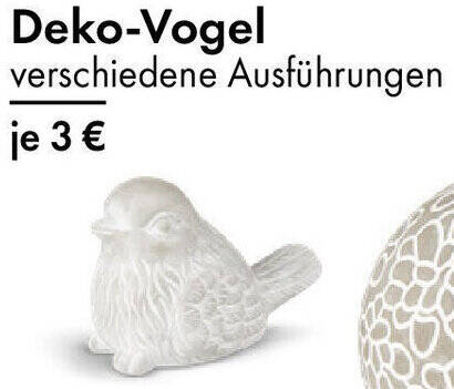 Deko-Vogel Angebot bei TEDi