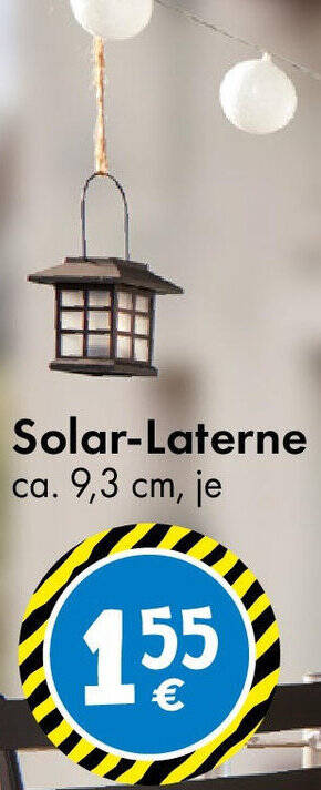 Solar-Laterne Angebot bei TEDi