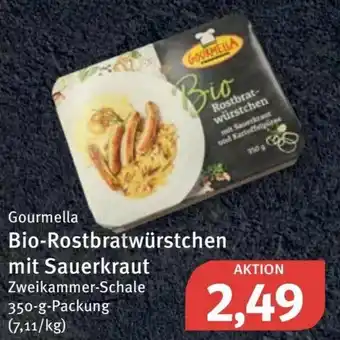 Feneberg Gourmella Bio Rostbratwürstchen mit Sauerkraut 350g Angebot