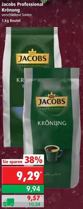 L. STROETMANN GROSSMARKT Jacobs Professional Krönung 1 kg Beutel Angebot