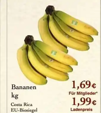 LPG Biomarkt Bananen Angebot