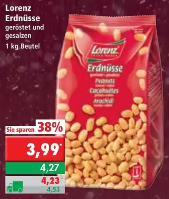 L. STROETMANN GROSSMARKT Lorenz Erdnüsse 1kg Beutel Angebot