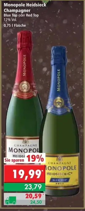 L. STROETMANN GROSSMARKT Monopole Heidsieck Champagner 0,75L Angebot