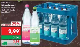 L. STROETMANN GROSSMARKT Forstetal Mineralwasser 12x1L Angebot