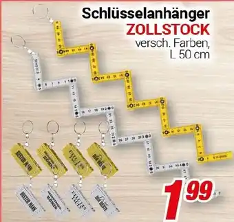 CENTERSHOP Schlüsselanhänger ZOLLSTOCK Angebot