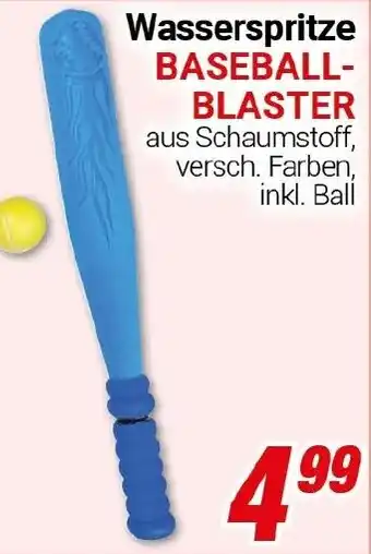 CENTERSHOP Wasserspritze BASEBALL- BLASTER Angebot