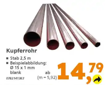 Globus Baumarkt Kupferrohr Angebot