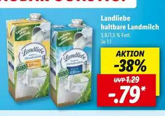 Lidl Landliebe haltbare landmilch Angebot