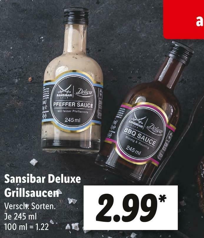 Sansibar deluxe grillsaucen Angebot bei Lidl