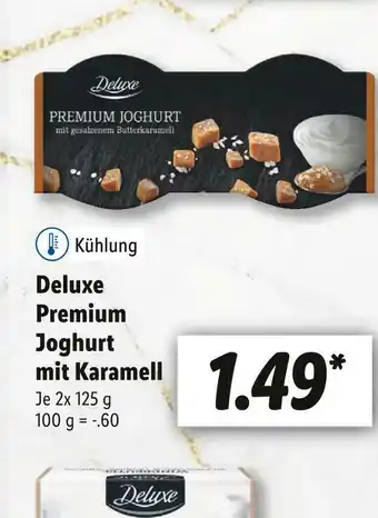 Lidl Deluxe premium joghurt mit karamell Angebot