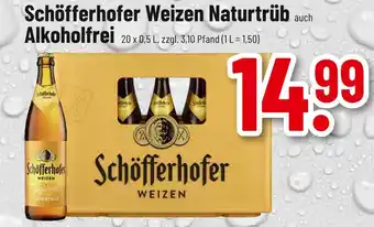 trinkgut Schöfferhofer weizen naturtrüb auch alkoholfrei Angebot