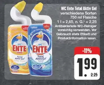 Edeka Wc ente total aktiv gel Angebot