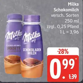 Edeka Milka Schokomilch Angebot