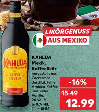 Kaufland KAHLÚA Mexik. Kaffeelikör Angebot