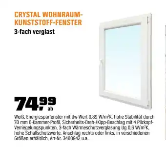 OBI Crystal wohnraum-kunststoff-fenster Angebot