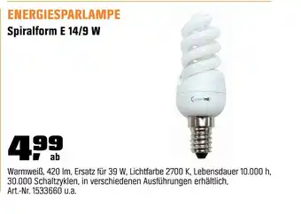 OBI Energiesparlampe Angebot