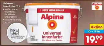 Netto Marken-Discount Alpina universal innenfarbe, 11 l Angebot