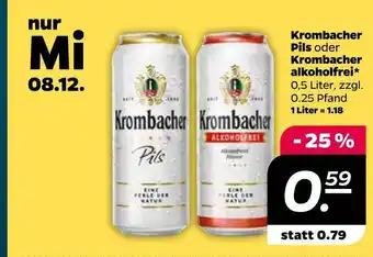 NETTO Krombacher pils oder krombacher alkoholfrei Angebot