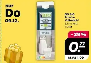 NETTO Go bio frische vollmilch Angebot