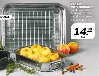 NETTO 2er-set vierkantbräter Angebot