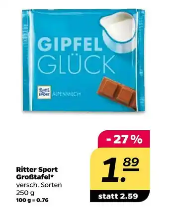 NETTO Ritter sport großtafel schokolade Angebot