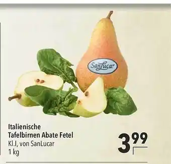 CITTI Markt Italienische Tafelbirnen Abate Fetel Angebot