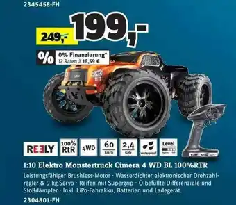 Conrad Reely 1:10 Elektro Monstertruck Cimera 4 Wd Bl 100% Rtr Angebot