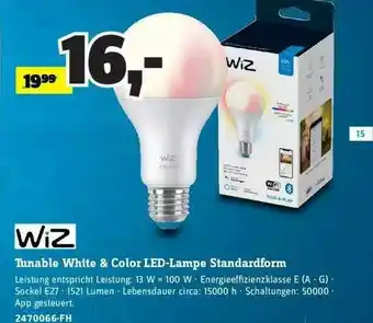 Conrad Wiz Tunable White & Color Led-lampe Standardform Angebot